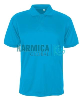 Relief Adult Polo-shirt Cyan Blue M